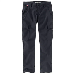 Carhartt Mens FR Force Relaxed Fit Ripstop Cargo Work Pant - Deep Navy FR,flame,fire,resistant,retardant,men,boy,mens,boys,pant,pants,uniform,work,dark,blue,navy,midnight