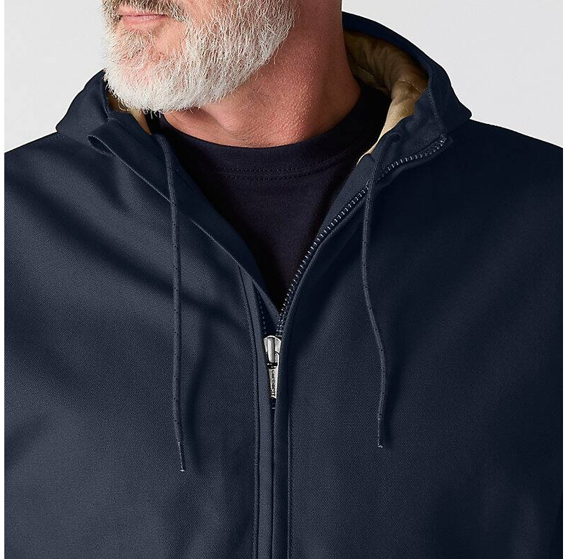 Carhartt Mens FR Loose Fit Duck Insulated Active Jacket - Dark Navy - 107076-DNY-