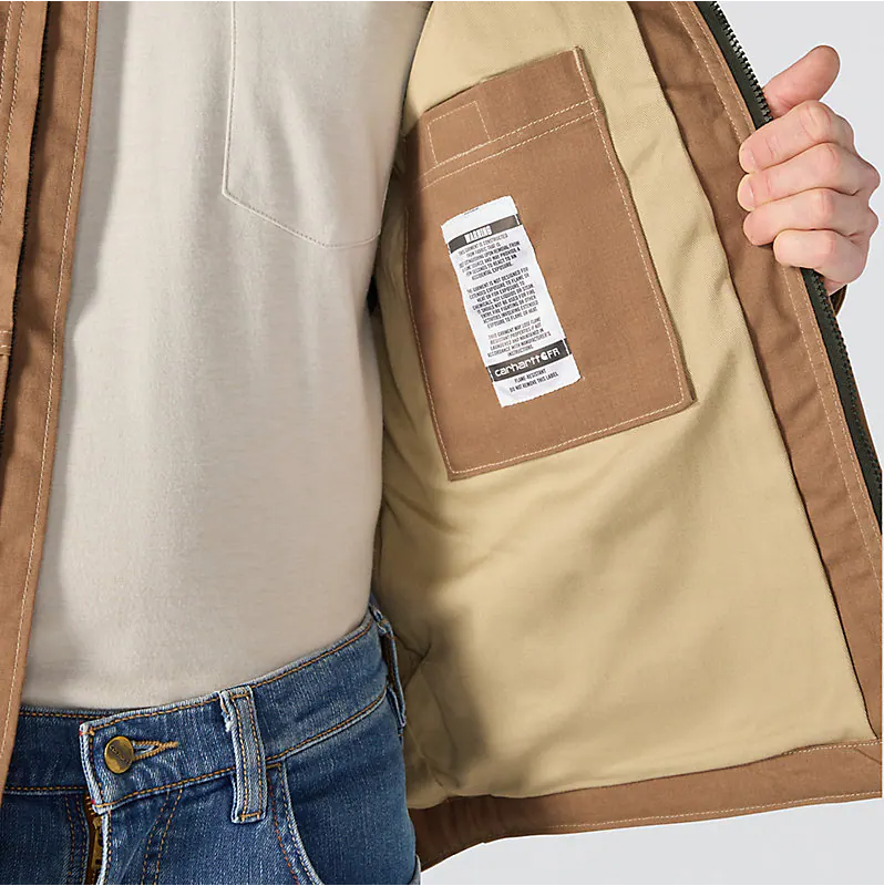 Carhartt Mens FR Quick Duck Jacket - Brown - 107618-BRN-