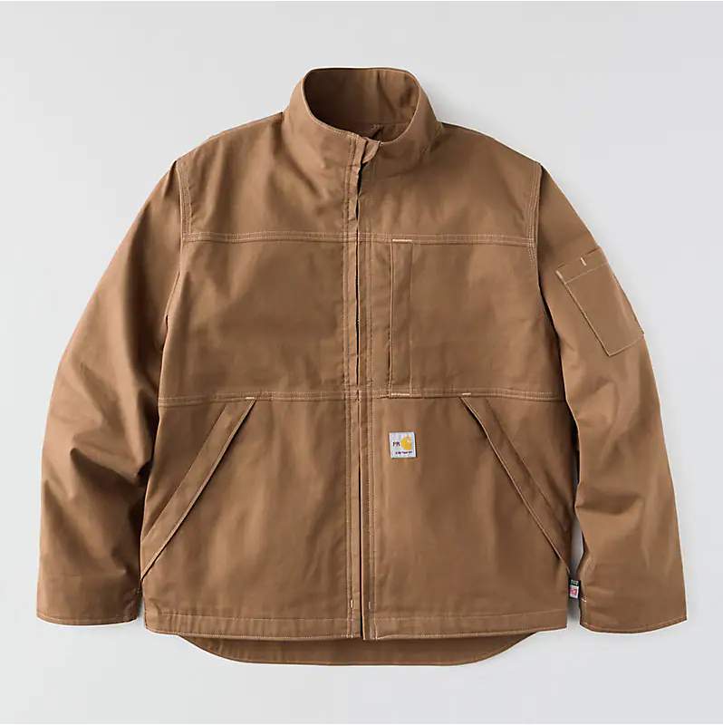Carhartt Mens FR Quick Duck Jacket - Brown - 107618-BRN-