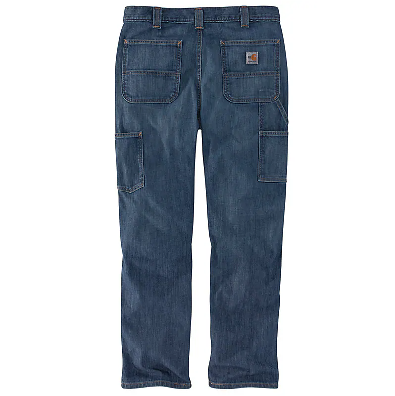 Carhartt Mens FR Relaxed Straight Force Rugged Flex Dungaree Jean - Boulder - 104633-I32-