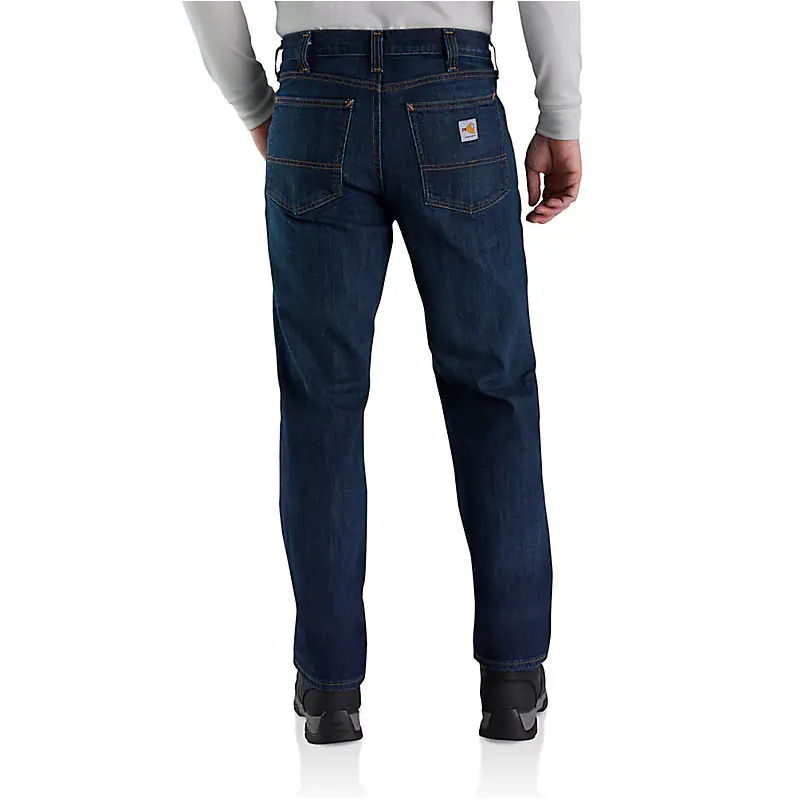 Carhartt Mens FR Slim Straight Rugged Flex Jean - Midnight Indigo - 105069-MDO-