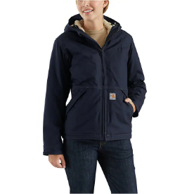 Carhartt Women's FR Full Swing Quick Duck Sherpa-Lined Jacket - Dark Navy