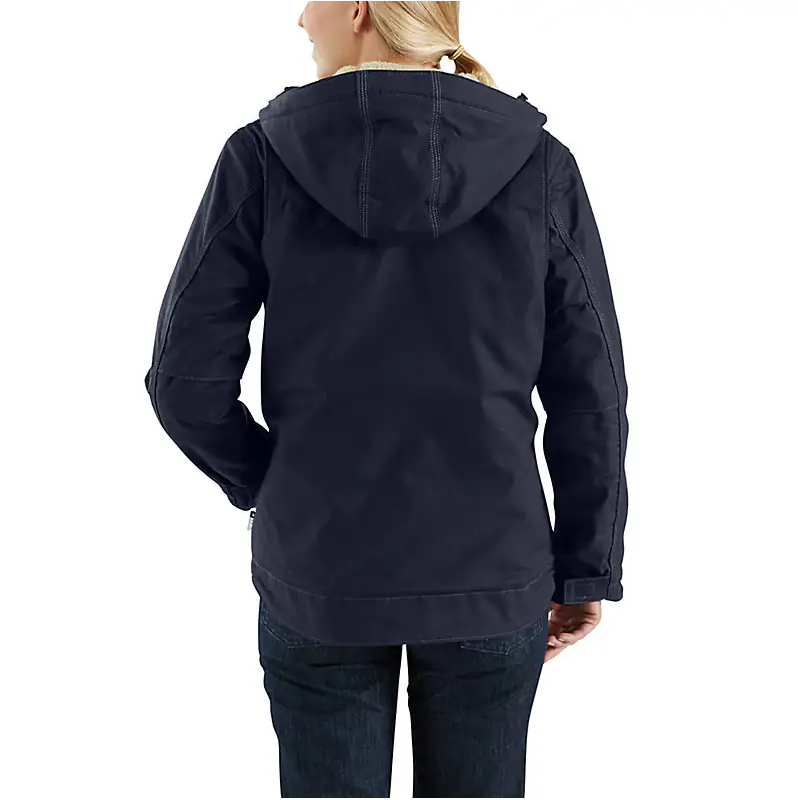 Carhartt Women's FR Full Swing Quick Duck Sherpa-Lined Jacket - Dark Navy - 102694-410-