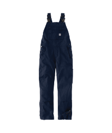 Carhartt Womens Flame-Resistant Rugged Fit Duck Bib Overall - Dark Navy dark,navy,blue,blues,overall,warm,womens,ladies
