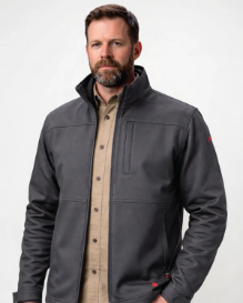 Forge FR Mens FR Ripstop Jacket - Grey FR,fire,flame,resistant,retardant,men,mens,boy,boys,jacket,coat,hoodie,sweatshirt,sweater,outerwear,winterwear,zipper,zip,zip-up,light,grey,gray,gunmetal,silver
