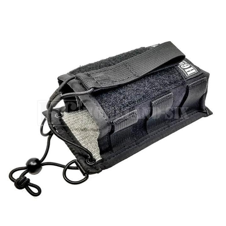 Homeland6 Radio Strap Kit - IdentiFire Glow & Reflective Silver - Black - H6-IDENTIFIRE RADIO STRAPW/GLOW KIT