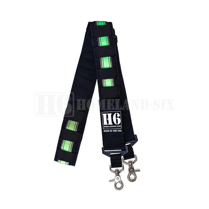 Homeland6 Radio Strap Kit - IdentiFire Glow & Reflective Silver - Black - H6-IDENTIFIRE RADIO STRAPW/GLOW KIT