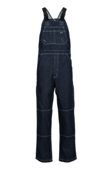 Lapco Mens 13 oz FR Bib Overall - Denim fr,flame,resistant,fire,retardant,winterwear,outerwear,men,mens,boy,boys,warm,cold,weather,bib,bibs,overall,overalls,dark,blue,navy,denim,light,indigo