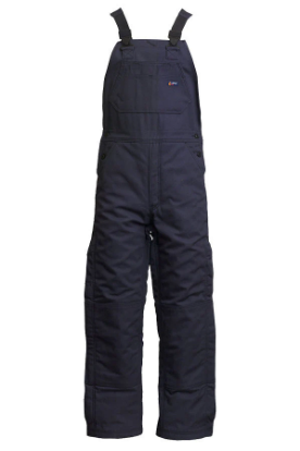 Lapco Mens 9 oz FR Insulated Bib Overall - Navy