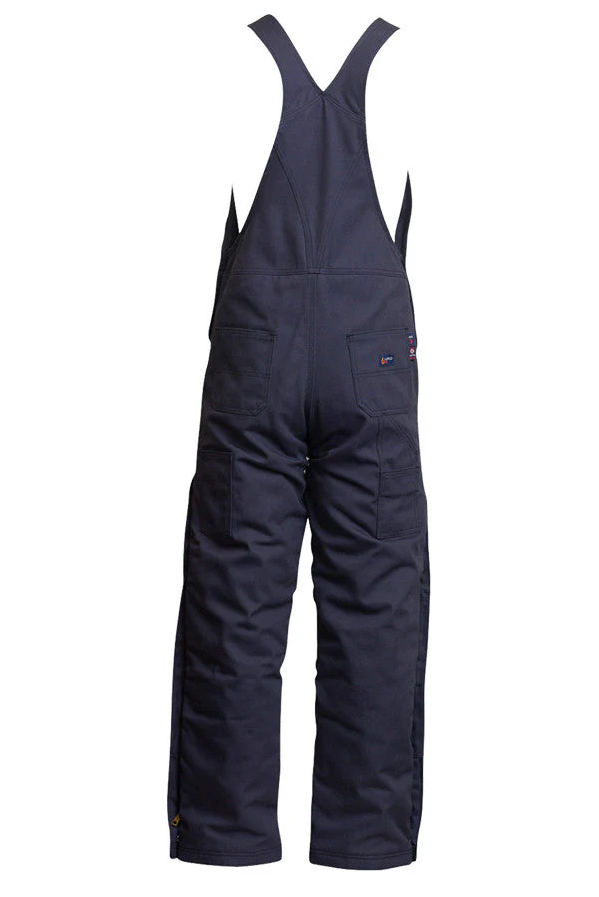 Lapco Mens 9 oz FR Insulated Bib Overall - Navy - Info Only - BIFRWS9NY-INFO-