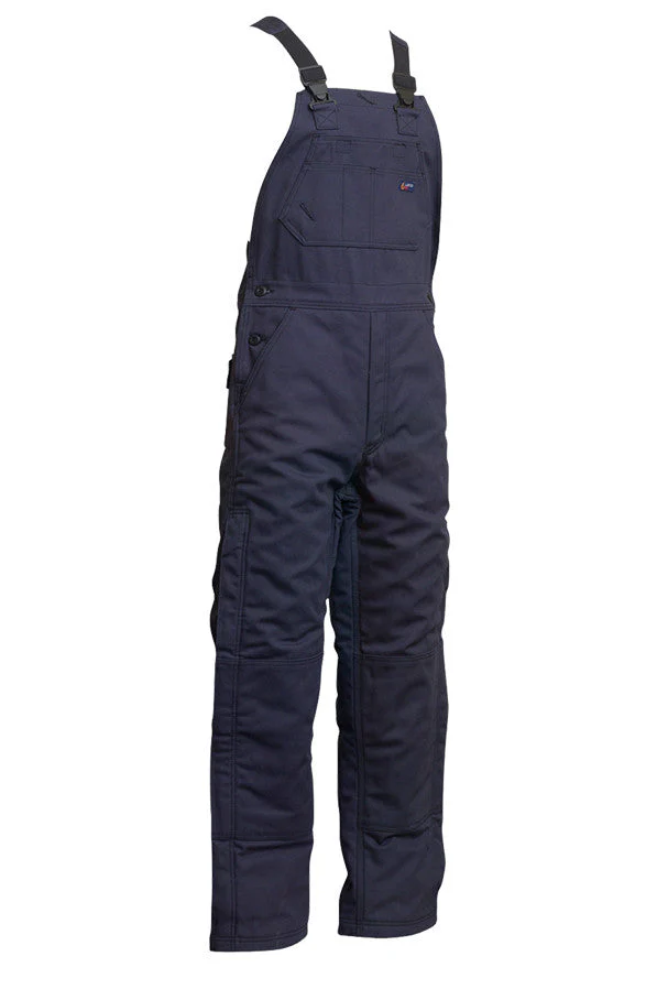 Lapco Mens 9 oz FR Insulated Bib Overall - Navy - Info Only - BIFRWS9NY-INFO-