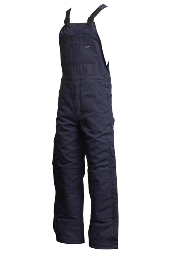 Lapco Mens 9 oz FR Insulated Bib Overall - Navy - Info Only - BIFRWS9NY-INFO-