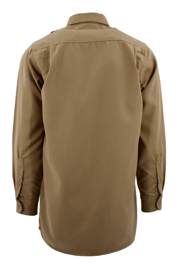 Lapco Mens Button Down FR DH Uniform Shirt - Khaki - DHS6KH-