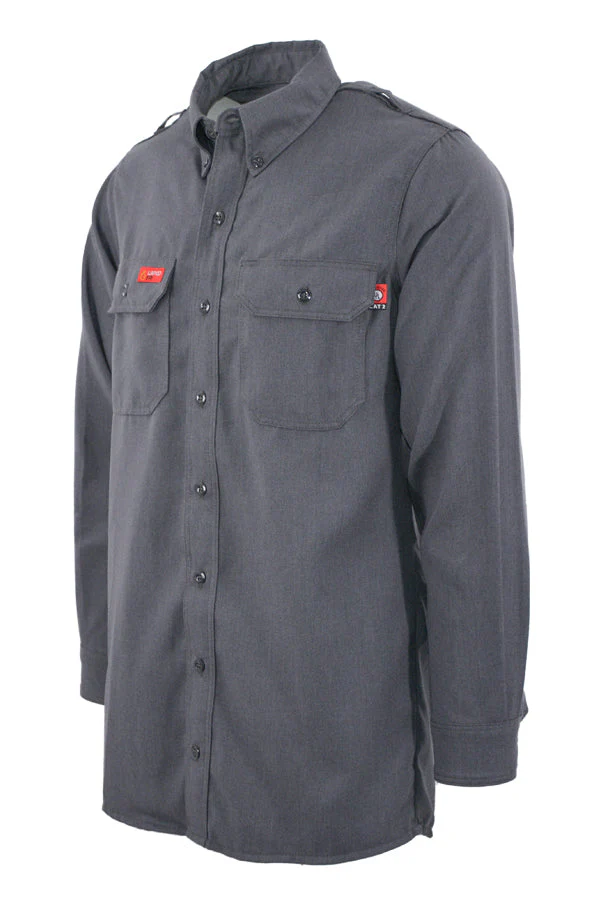 Lapco Men's FR 5.5oz DH Air Uniform Shirt - Gray - DHS5GY-