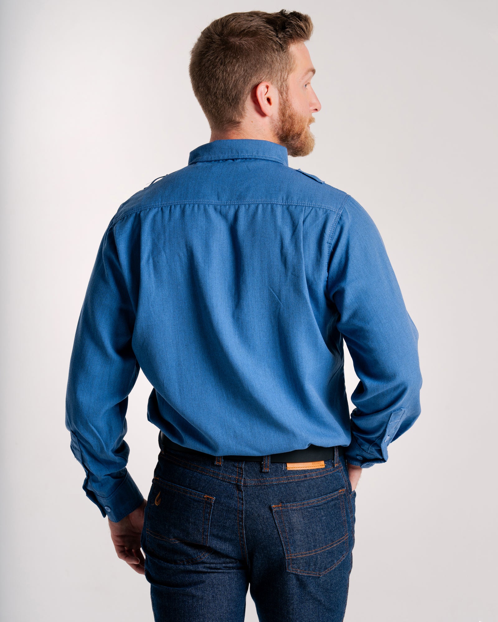 Lapco Men's FR 5.5oz DH Air Uniform Shirt - Medium Blue - DHS5MB-