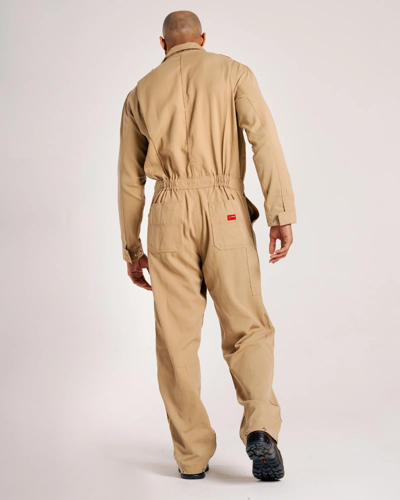 Lapco Men's FR 6.5oz Deluxe 2.0 Coverall - Khaki - CVDHF6KH-