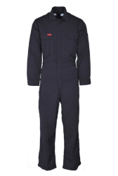 Lapco Mens FR 6.5oz Deluxe 2.0 Coverall - Navy FR,flame,fire,resistant,men,mens,boy,boys,blues,coverall,coveralls,overalls,overall,work,onesie,dark,blue,navy,indigo,midnight