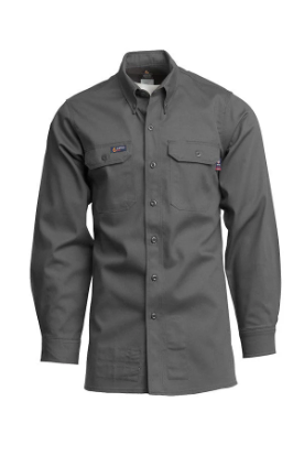 Lapco Men's FR 7 oz Uniform Shirt - Grey