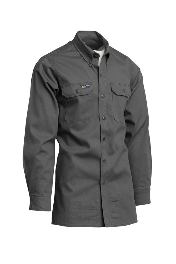Lapco Men's FR 7 oz Uniform Shirt - Grey - IGR7-
