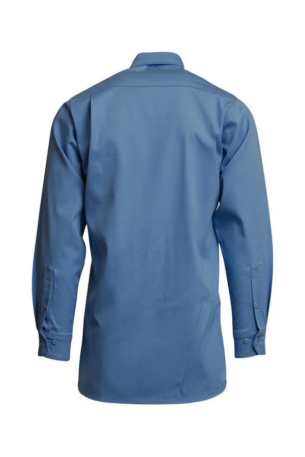 Lapco Men's FR 7 oz Uniform Shirt - Medium Blue - IMB7-