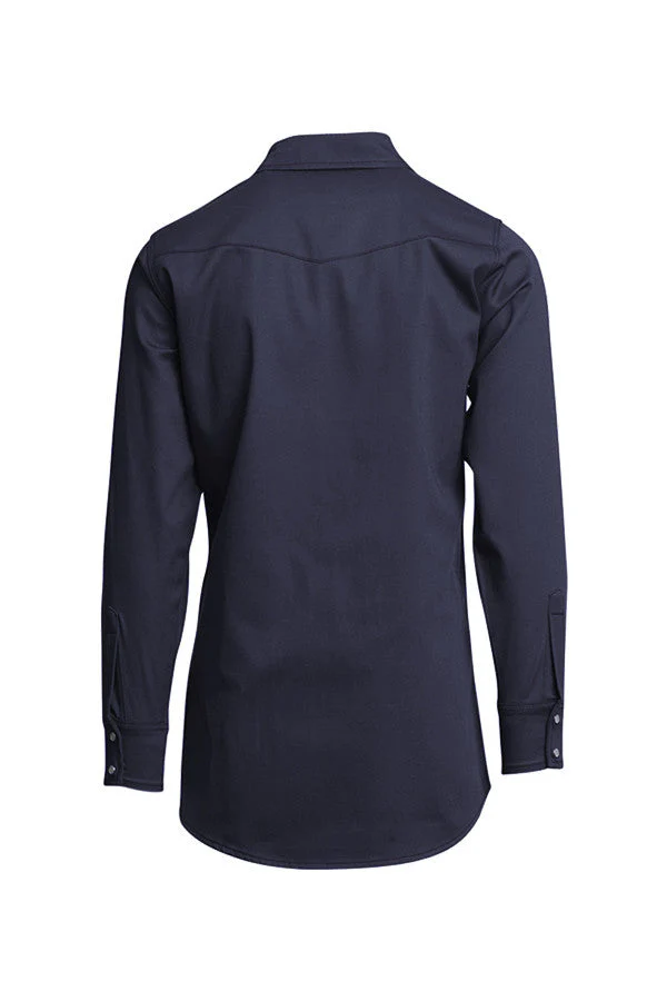 Lapco Mens FR 7 oz Western Shirt - Navy - INV7WS-