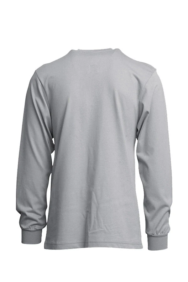 Lapco Mens FR Jersey Knit Henley Tee - Gray - FRT-HJEGRY-