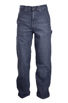 Lapco Mens FR Modern Carpenter Jeans - Denim  FR,fire,flame,resistant,retardant,men,boy,mens,boys,pant,pants,jean,jeans,work,dark,blue,denim,navy,indigo,midnight,worn