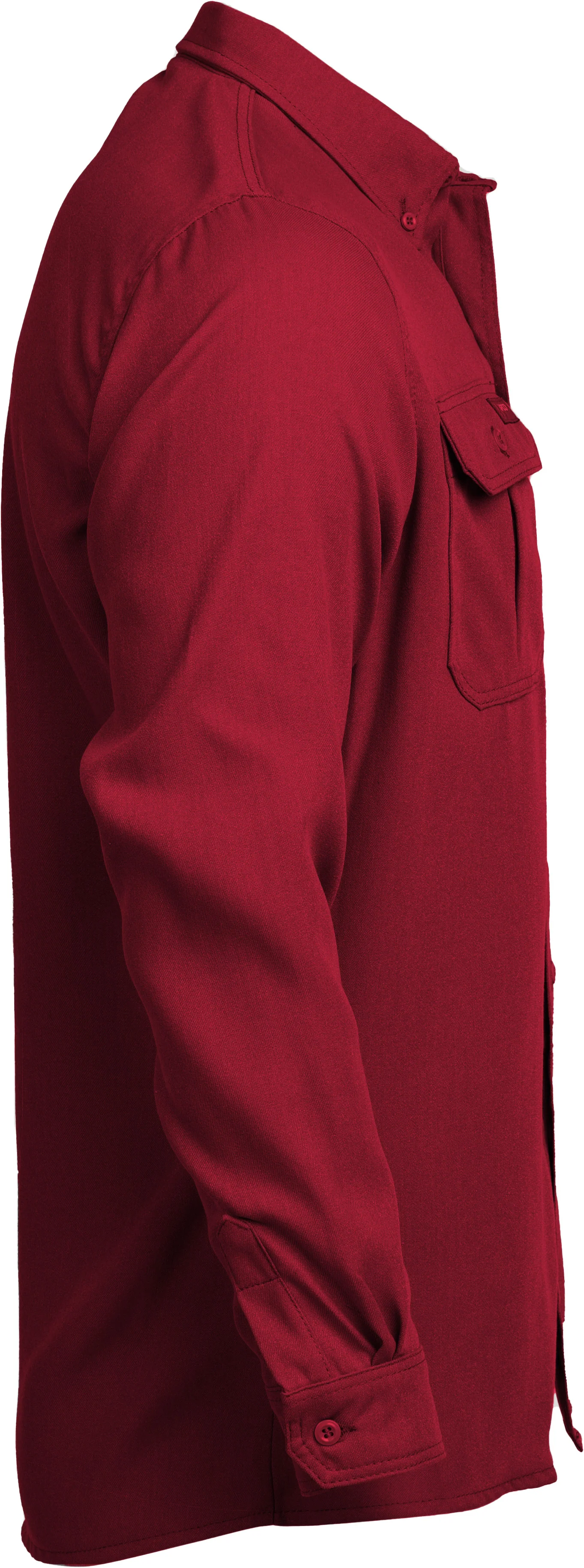 Lapco Mens FR Modern Uniform Shirt - Red - TCS5RE-