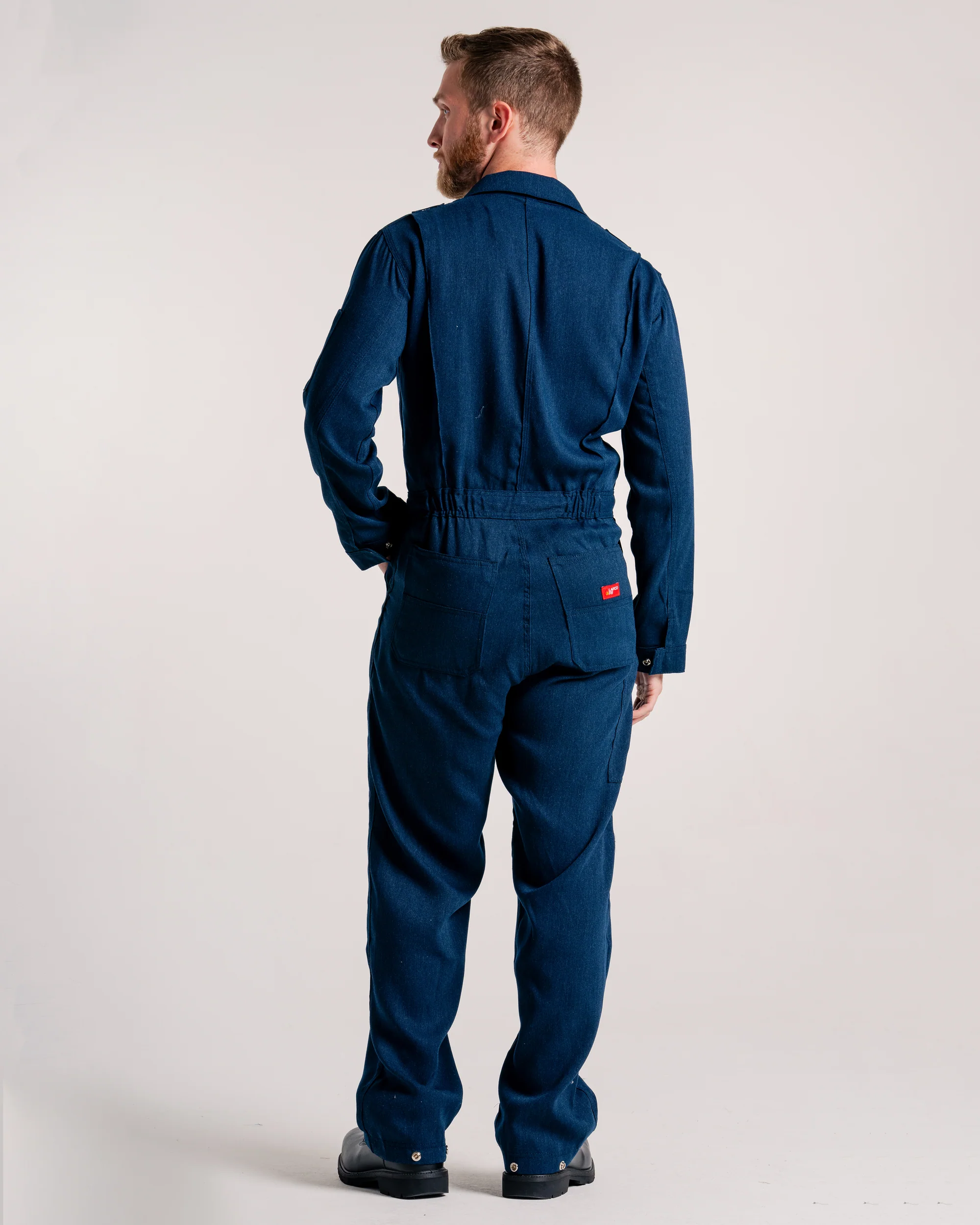 Lapco Men's TecaSafe 5oz FR Deluxe 2.0 Coverall - Denim Navy - TCCF5DN-