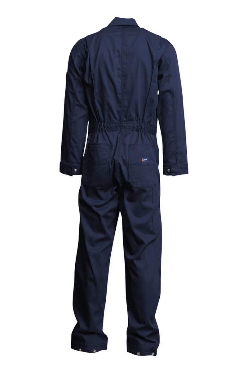 Lapco Mens 7oz. 100% Cotton FR Deluxe Coverall - Navy - CVFRD7NY-