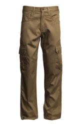 Lapco Mens 9 oz 100-Cotton FR Cargo Pants - Khaki FR,fire,flame,resistant,retardant,men,boy,mens,boys,pant,pants,uniform,work,dark,navy,blue,indigo,midnight