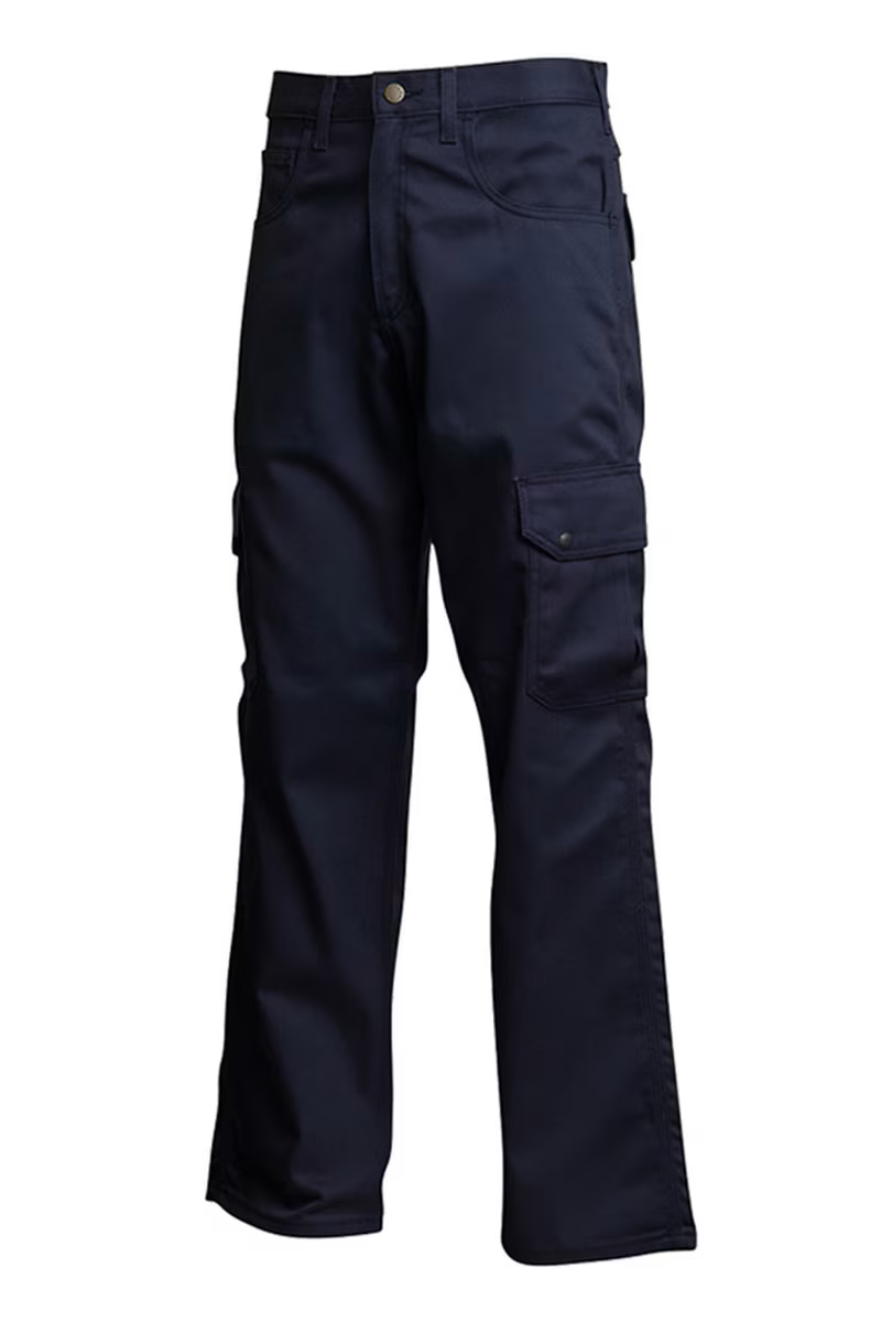 Lapco Mens 9 oz 100-Cotton FR Cargo Pants - Navy - P-INCNYT9-