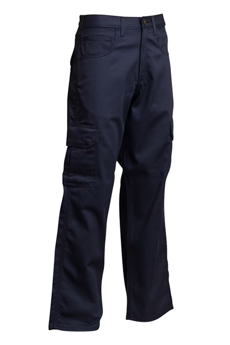Lapco Mens 9 oz 100-Cotton FR Cargo Pants - Navy - P-INCNYT9-