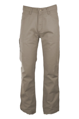 Lapco Mens 9 oz. Westex UltraSoft FR Canvas Jeans - Khaki
