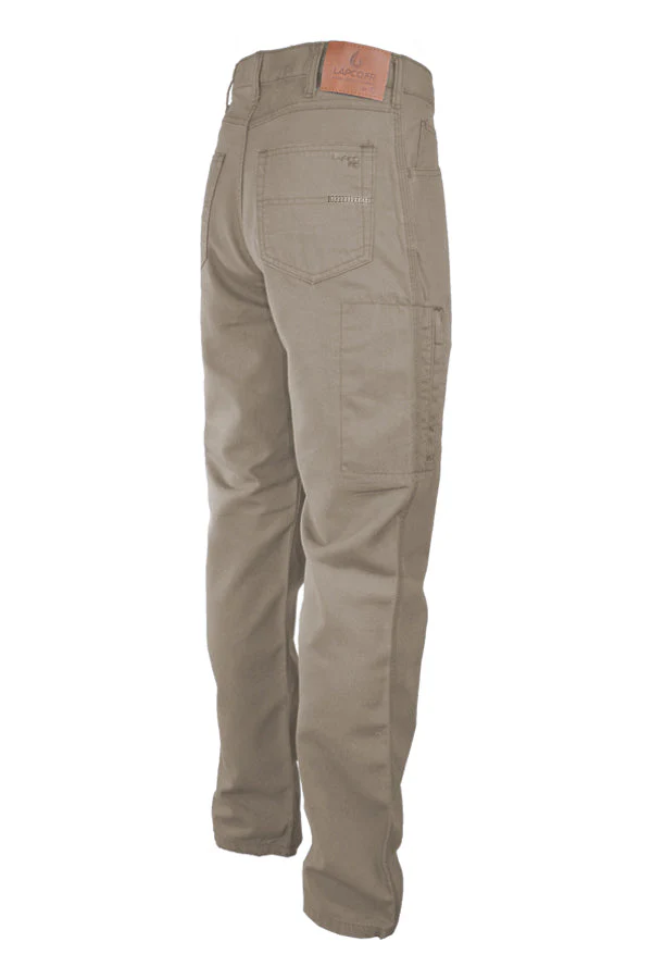 Lapco Mens 9 oz. Westex UltraSoft FR Canvas Jeans - Khaki - P-BWCJ85KH-