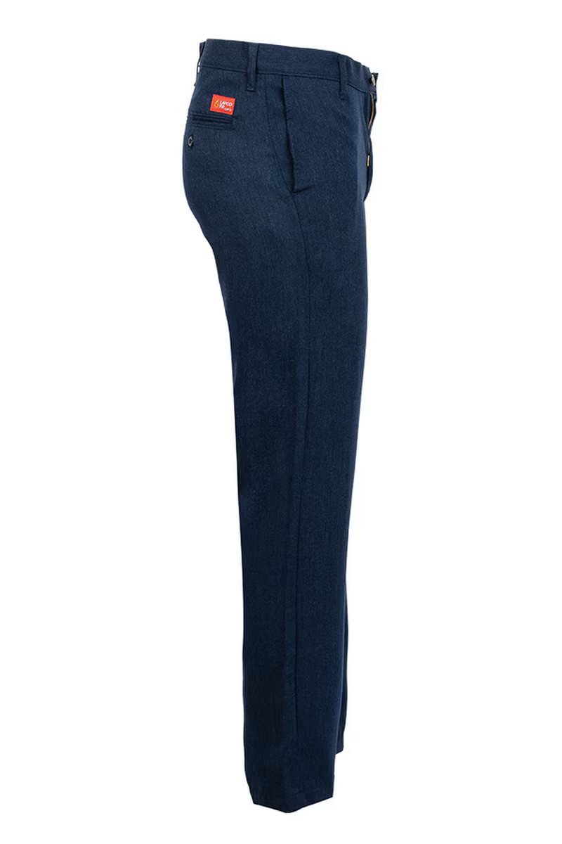 Lapco Mens FR 5oz. TecaSafe One Inherent Uniform Pants - Denim Navy - P-TC5DN-