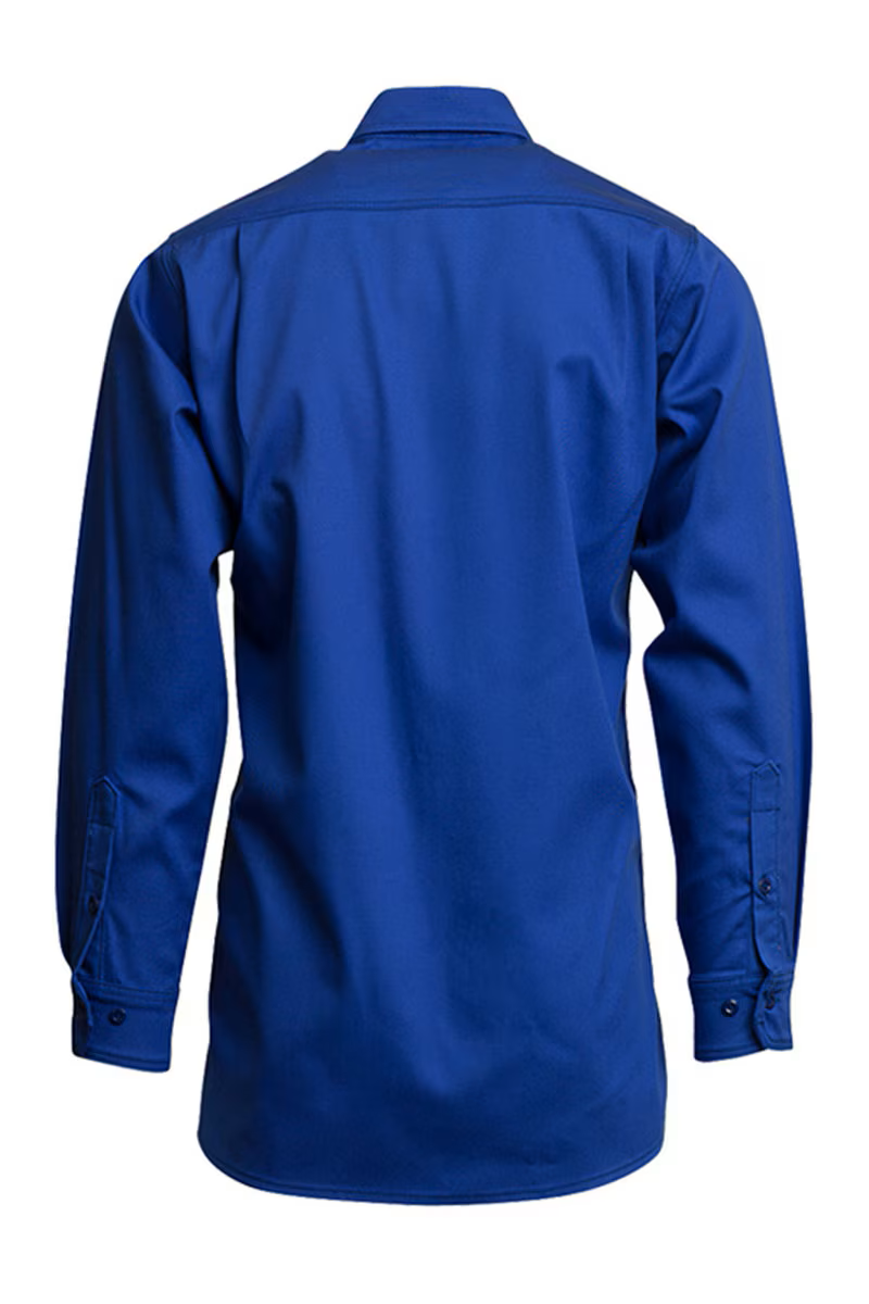 Lapco Mens FR 7 oz Uniform Shirt - Royal Blue - IRO7-