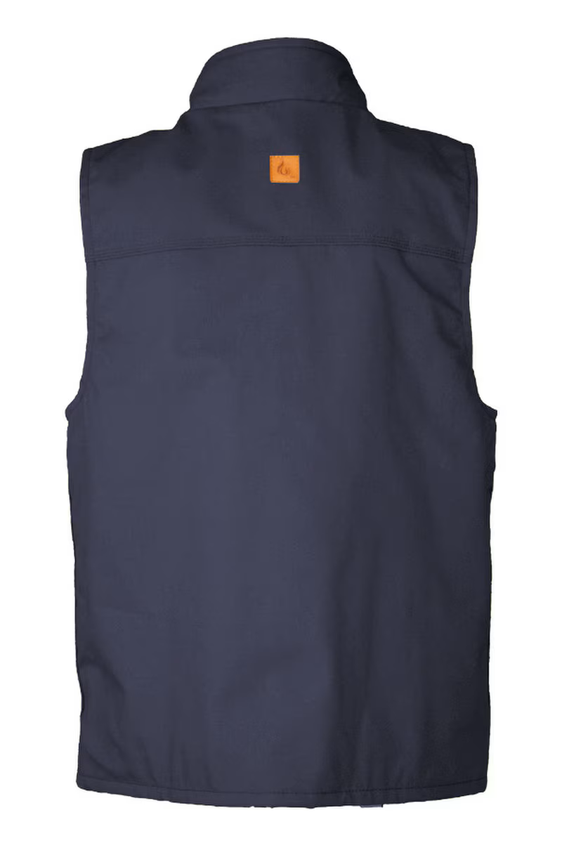 Lapco Mens FR Fleece Lined Vest with Windshield Technology - Navy - V-FRWS9NY-