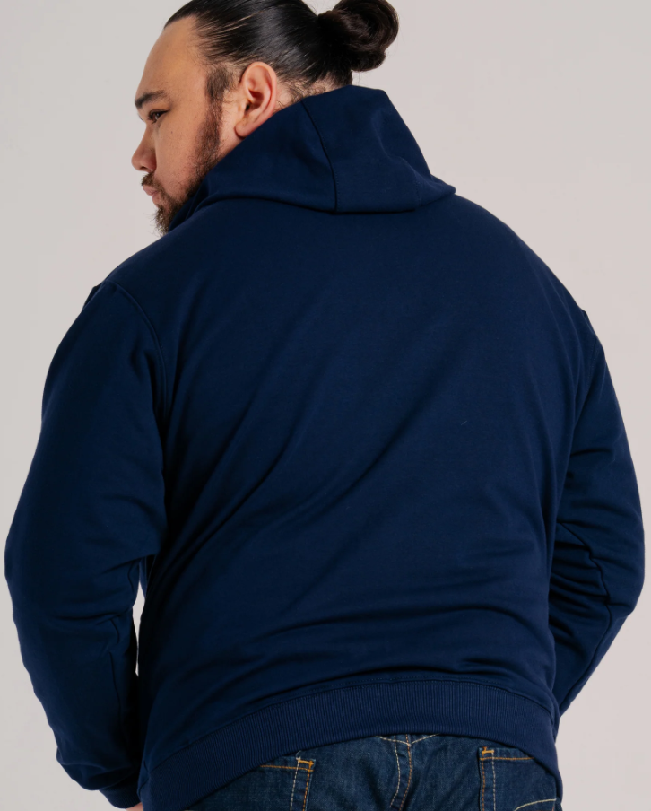 Lapco Mens FR Full Zip Hood Sweater - Navy - SWHFR14ZNY-