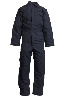 Lapco Mens FR Insulated Coverall with Windshield Technology - Navy fr,fire,flame,resistant,retardant,winterwear,outerwear,coverall,insulated,bib,warm,cold,men,mens,navy,indigo,midnight,blue