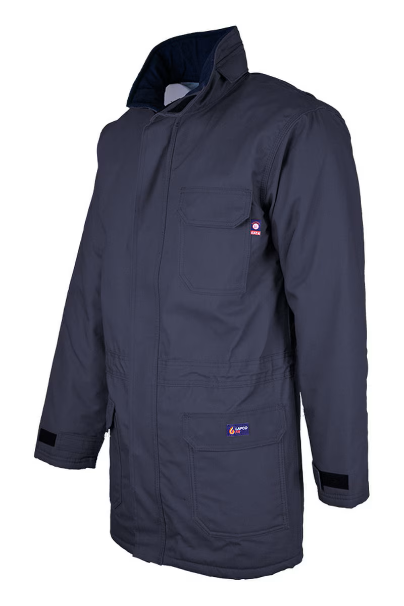 Lapco Mens FR Insulated Parka with Windshield Technology - Navy - PKFRWS9NY-