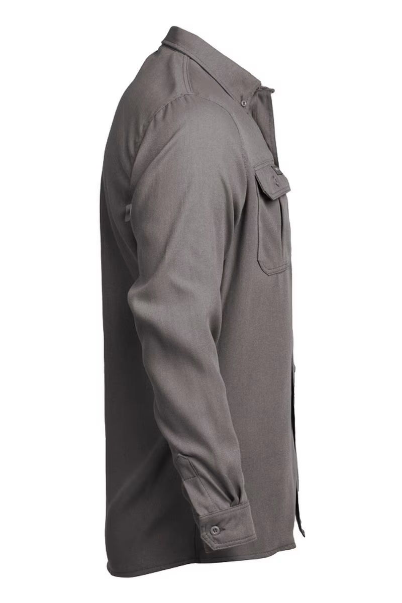 Lapco Mens FR Modern Uniform Shirt - Gray - TCS5GY-
