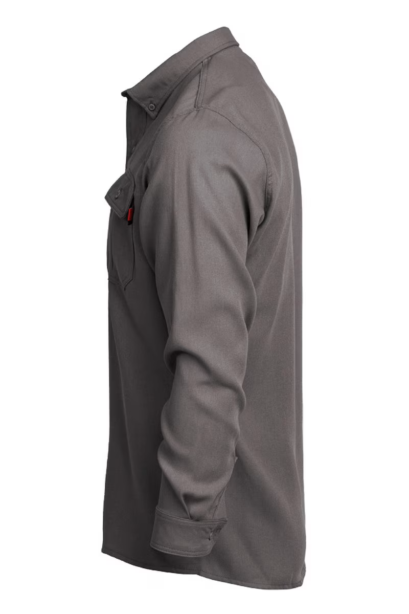 Lapco Mens FR Modern Uniform Shirt - Gray - TCS5GY-