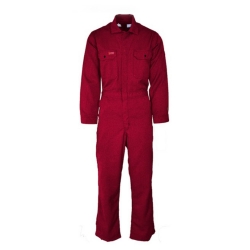 Lapco Mens FR 6.5oz Deluxe 2.0 Coverall - Red FR,flame,fire,resistant,men,mens,boy,boys,blues,coverall,coveralls,overalls,overall,work,onesie,dark,red,crimson,scarlet,blood