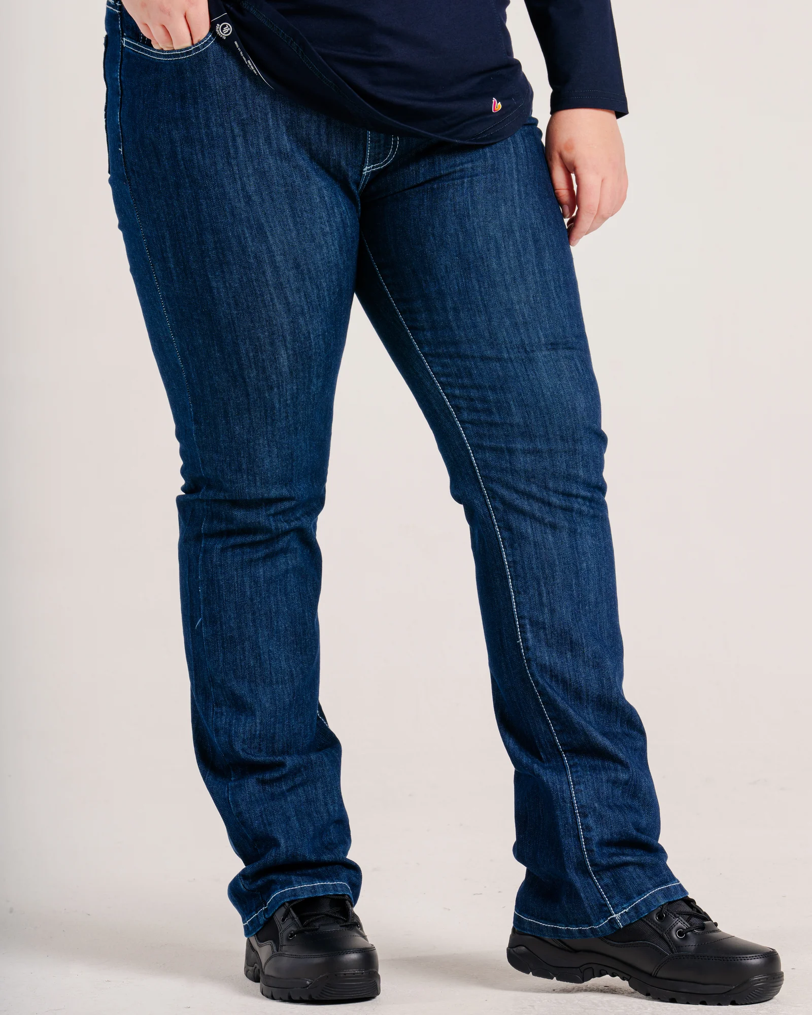 Lapco Womens FR 11oz Comfort Stretch Jeans - Denim - L-PFRSD11M-