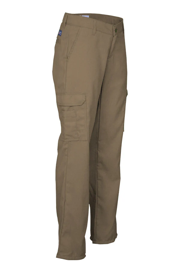 Lapco Women's FR DH 6.5 oz Cargo Pants - Khaki - L-PFRDHC6KH-