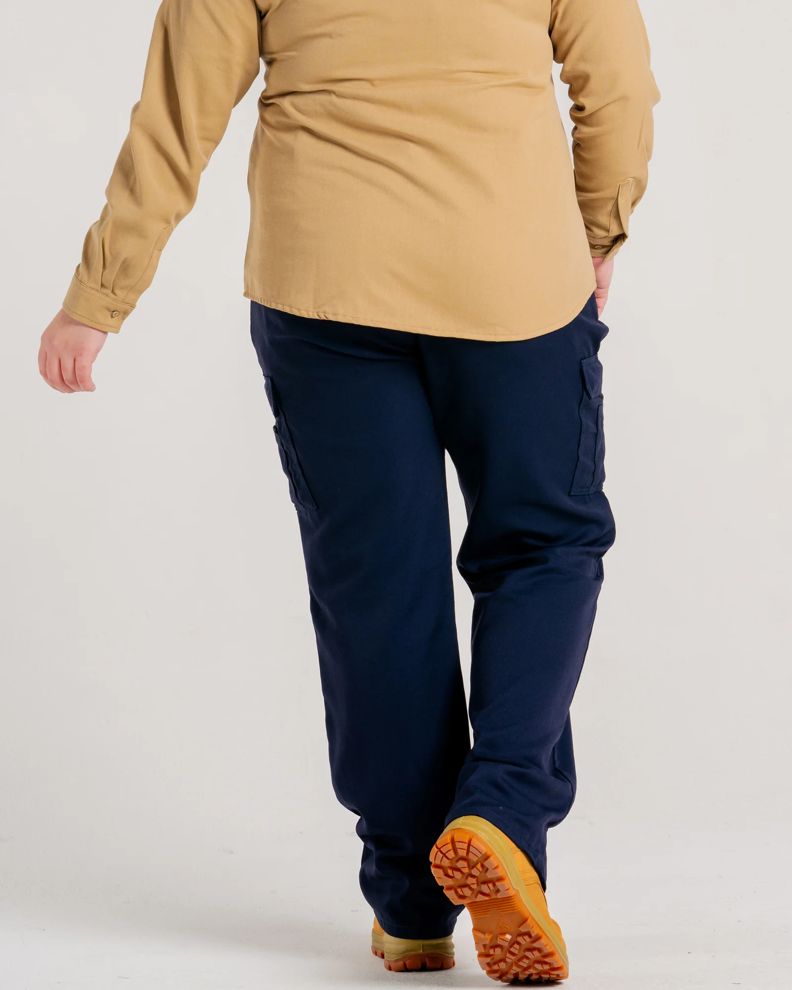 Lapco Womens FR DH 6.5 oz Cargo Pants - Navy - L-PFRDHC6NY-