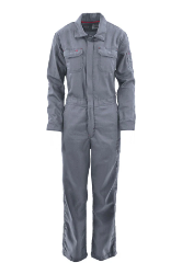 Lapco Womens FR Modern Coveralls - Gray fr,flame,fire,resistant,retardant,women,womens,girl,girls,lady,ladies,blues,coverall,coveralls,overall,overalls,dark,light,grey,gray,charcoal,iron,metal
