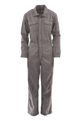 Lapco Womens FR 5 oz TecaSafe One Inherent Modern Coveralls - Gray